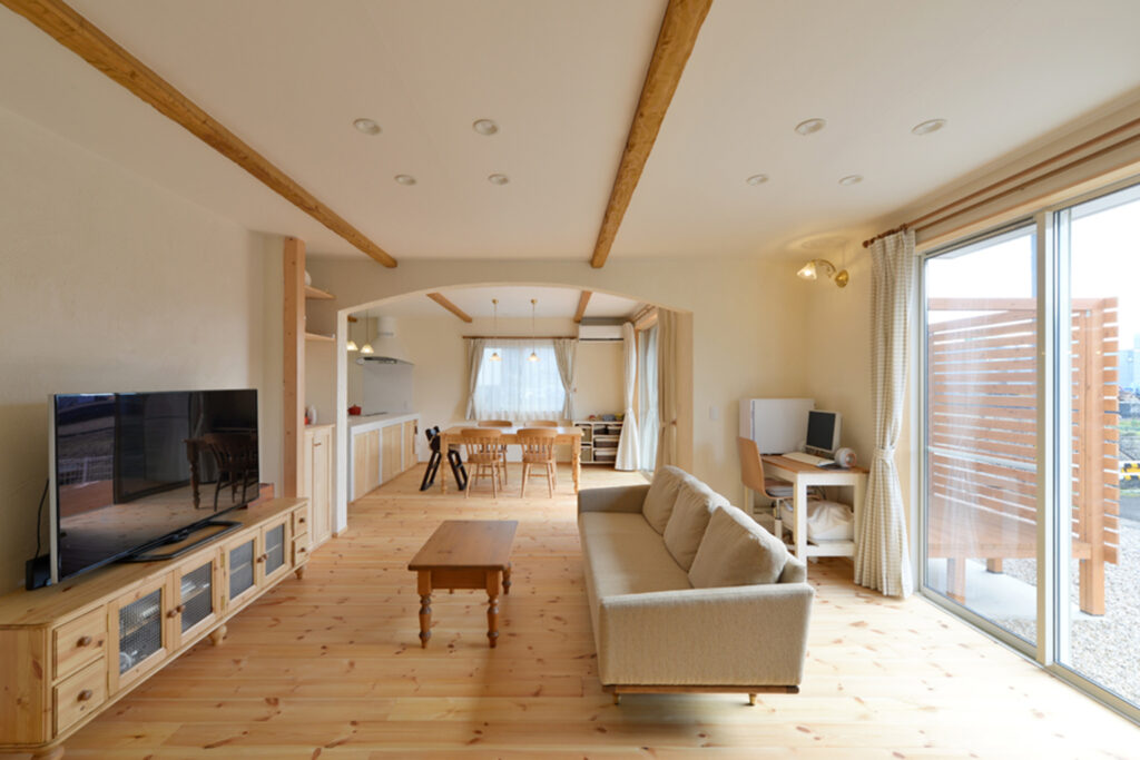 ナチュラルカントリーのリビング