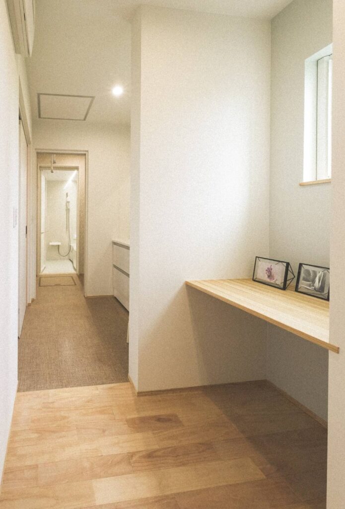 家事動線重視の水回り｜木ごころホーム