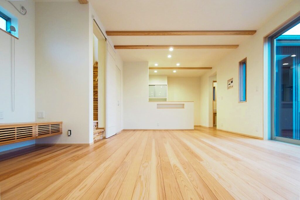 無垢材フローリングを使った家｜木ごころホーム