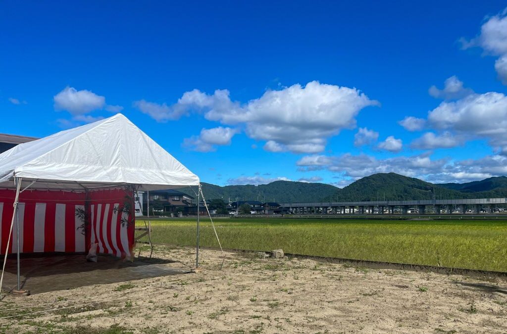 鯖江市中野町の地鎮祭会場