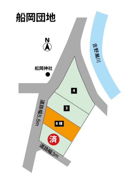 越前市船岡団地マップ