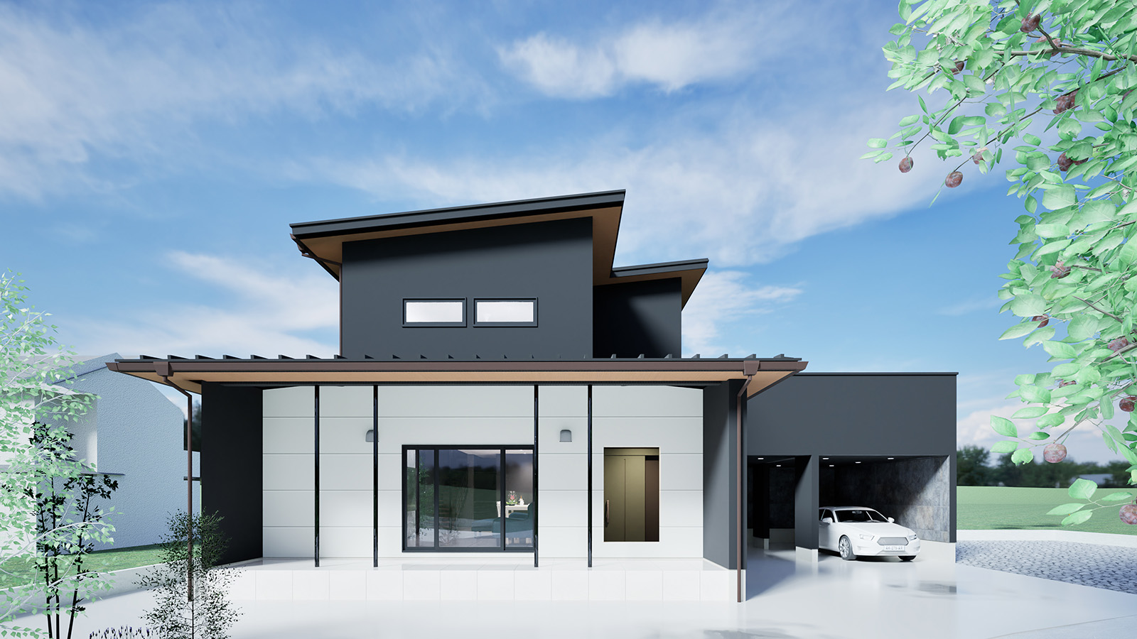 新築完成見学会｜外観デザイン｜越前市