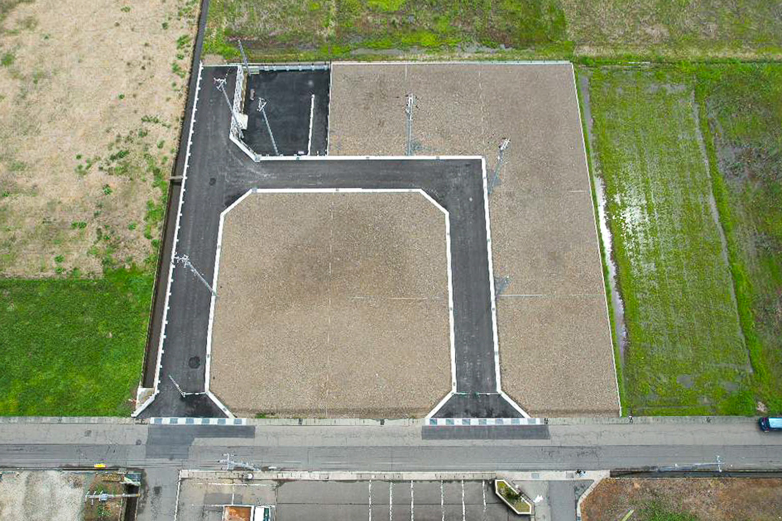 越前市押田2丁目分譲地の上空